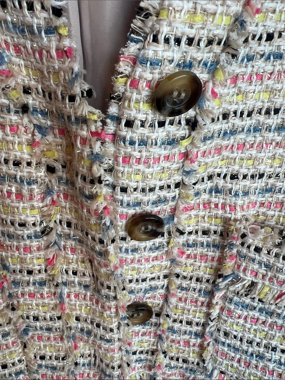 Ann Taylor Pastel Striped Tweed Jacket / Skirt included